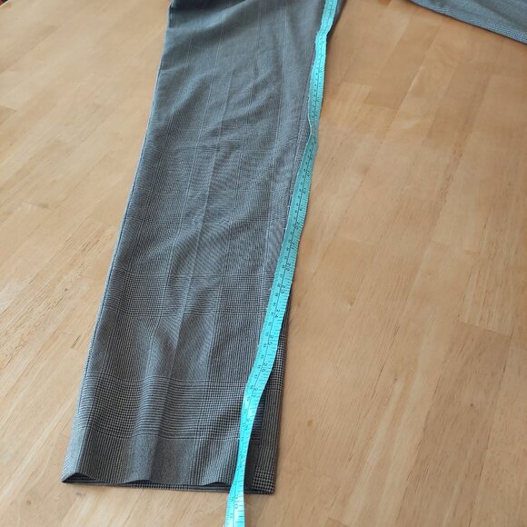 H&M Slim Fit Brown Plaid Checkers Dress Pants Men's Size 29 - Picture 15 of 15